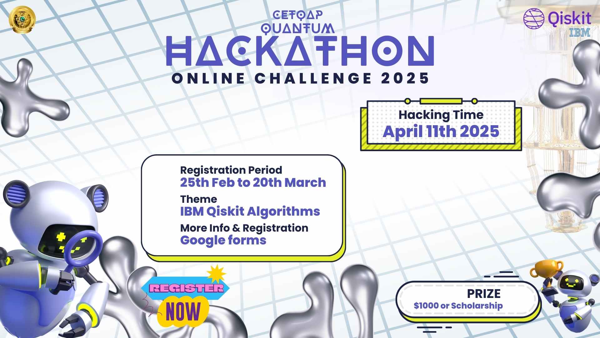 Pakistan Quantum Hackathon 2025: Create a Unique IBM Qiskit Algorithm & Win $1000!