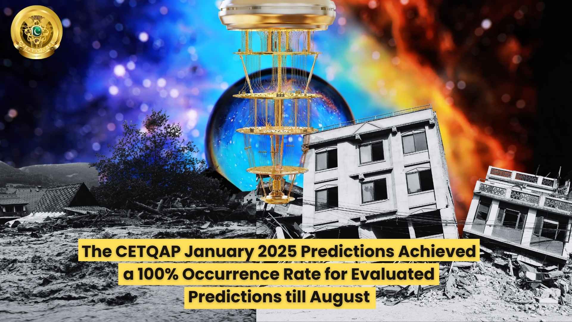 The CETQAP January 2025 Quantum Predictions Were True a 100% Occurrence Predictions till August