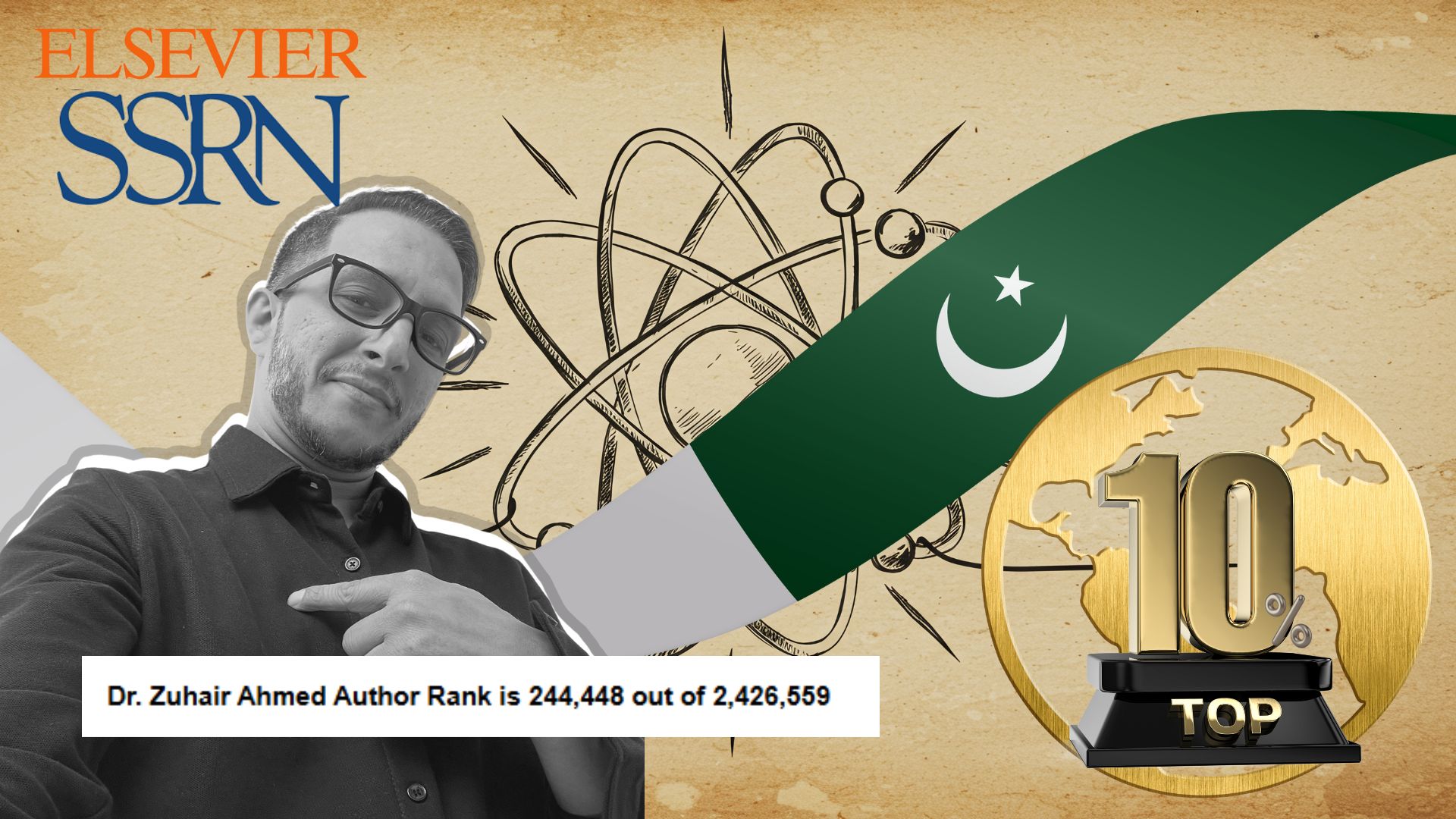 Dr. Zuhair Ahmed Among Top 10% Researchers Worldwide on Elsevier SSRN