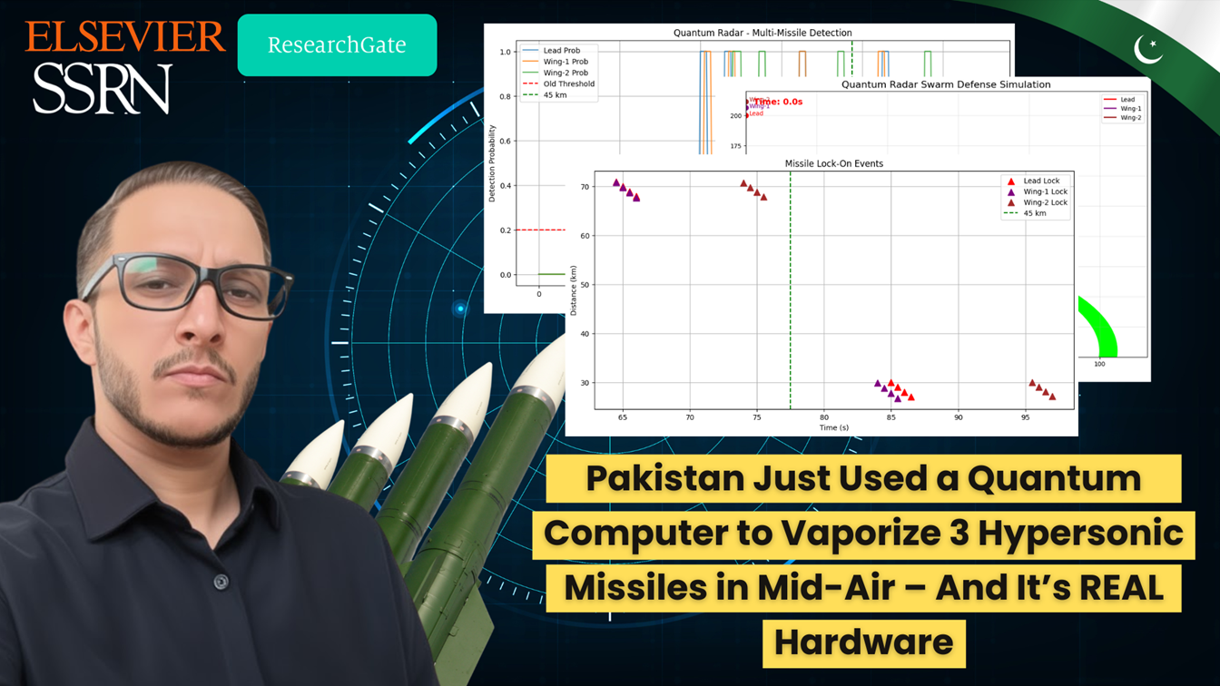 BREAKING: Pakistan Just Simulated a Quantum Radar That Kills Hypersonic Missile Swarms at 83km And It’s Running on REAL IBM Quantum Hardware!
