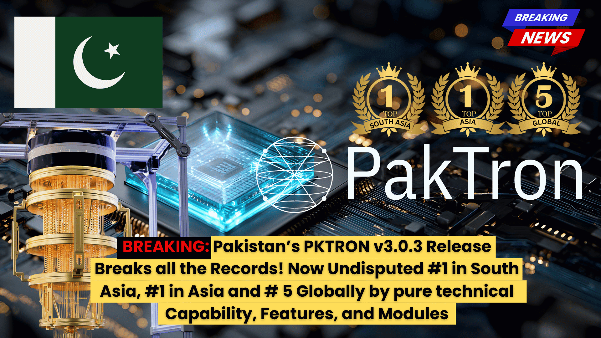 Breaking: Big Milestone for PKTron And for Pakistan 🇵🇰 Proud to share that PKTron v3.0.3 is now officially ranked #1 in South Asia #1 in Asia Top #5 Globally based purely on features, modules, and simulator capabilities