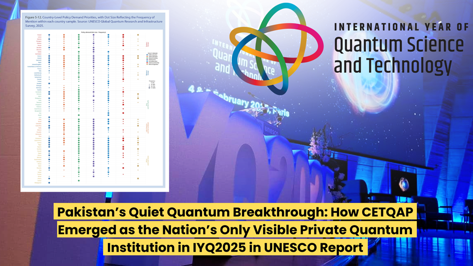 Pakistan’s Quiet Quantum Breakthrough: How CETQAP Emerged as the Nation’s Only Visible Private Quantum Institution